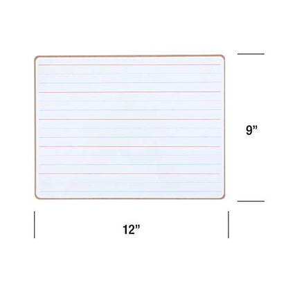 Magnetic Dry Erase White Board Lined Lapboard for Students 1 Pack 12" x 9"