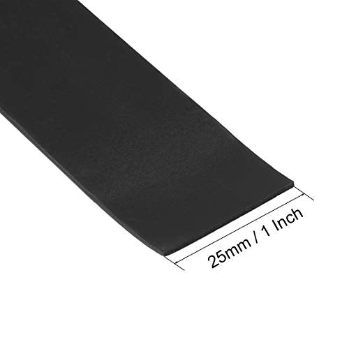 uxcell Dry Erase Magnetic Strip 1 Inch x 3.3 Feet Magnetical Sheet Labels Stickers Writable Black for Whiteboards Refrigerator and Crafts - color: Black