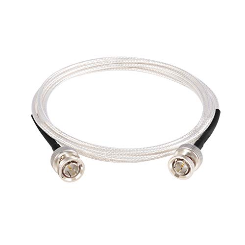 XRDS -RF SDI Cables 6FT, Flexible 3G/6G HD-SDI Cable, 75 Ohm RG179 Extension Cable with Heavy Duty BNC to BNC Male Connector for Cameras BMCC Video Equipment Supports HD-SDI/3G-SDI/SDI Video Cable - color: Silver, size: 6 FT