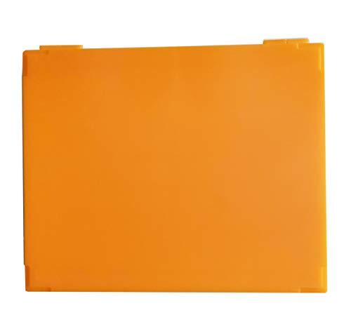 MUHWA Scientific 100 Places Plastic Microscope Slides Storage Box (Orange) - color: Orange