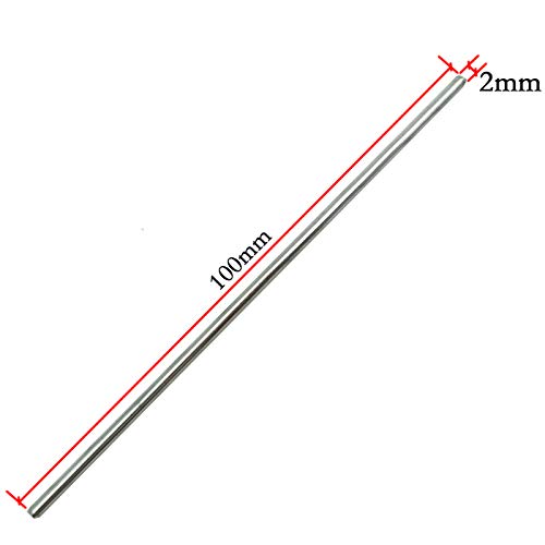EUDAX 30mmx8mm Plastic Roll 2mm Dia Shaft Toys Wheel and 2mmx100mm STEM Shaft Round Rod Axles for DIY Toy RC Car Truck Boat Helicopter Model Part (Black, 100pcs) (Pack of 2) - color: Black, size: 100pcs (Pack of 2)