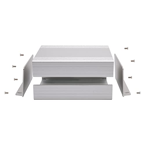 Aluminum Project Box 4.72x1.85x4.21in Split Enclosure for DIY PCB - size: Silver, 4.72*1.85*4.21 inch(LHW)