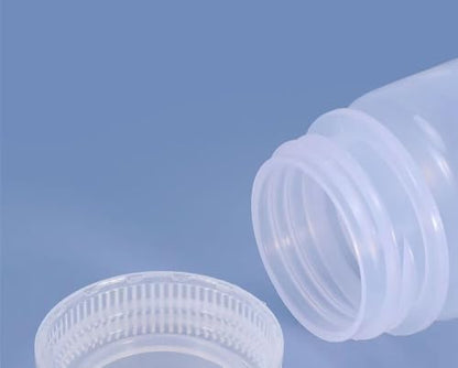 1oz Wide Mouth Reagent Bottle, Laboratory Grade Plastic Chemical bottles, Clear Pill bottle, Water Sample Bottles for Laboratories, Classrooms, or Storage at Home (6 Pcs)