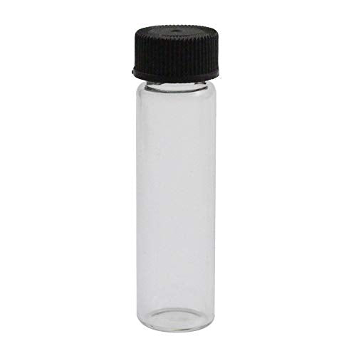 144 Pack Small Glass Vials with Screw On Cap, 1 2/3 Dram Gold Collection Vials - size: 1 2/3 Dram