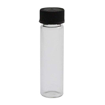 144 Pack Small Glass Vials with Screw On Cap, 1 2/3 Dram Gold Collection Vials - size: 1 2/3 Dram