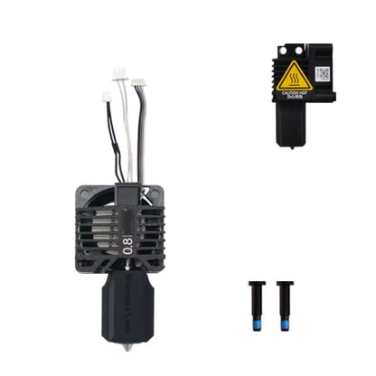 Upgraded Bamboo Original Hotend Complete Kit with Fan for Bambu Lab X1, X1C, X1 Carbon 3D Printer Full Assembly Extruder Hot End Kit Set (0.8mm) - size: 0.8MM