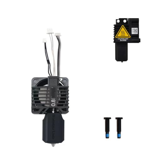 Upgraded Bamboo Original Hotend Complete Kit with Fan for Bambu Lab X1, X1C, X1 Carbon 3D Printer Full Assembly Extruder Hot End Kit Set (0.8mm) - size: 0.8MM
