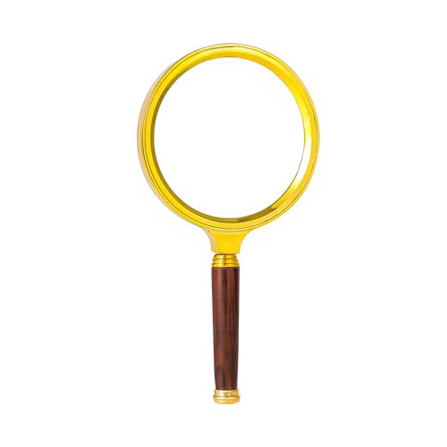 MAGIKON Handheld Magnifier, 10X 90mm Reading Magnifying Glass Vintage - size: 90mm