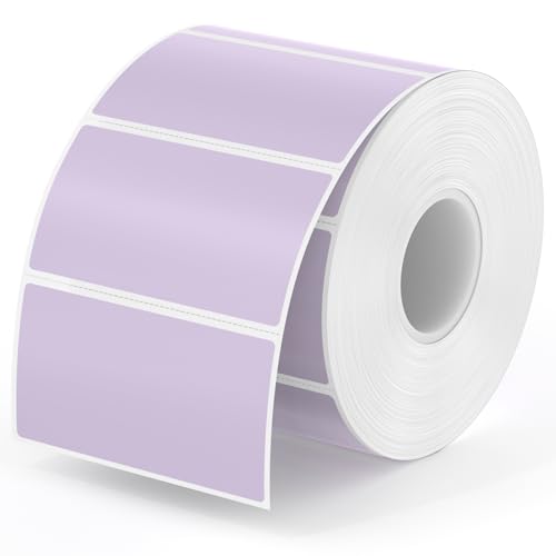 MUNBYN 2.25x1.25 Thermal Labels, 1000 Sheets/Roll, Purple - color: Purple, size: 2.25" x 1.25"