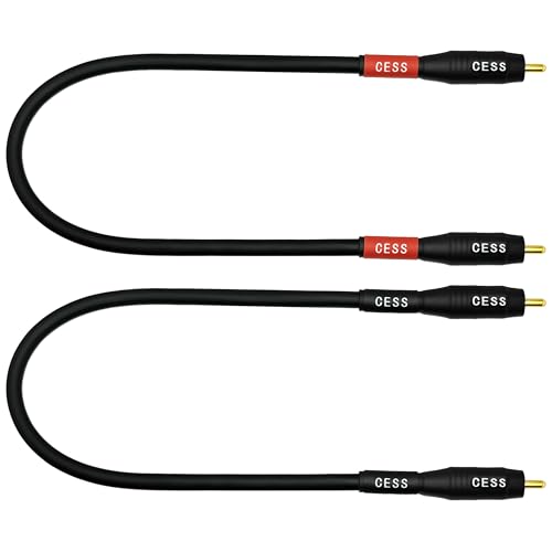 CNCESS Waterproof RCA Male to Male Cable, 2-Pack (1 Foot) - size: 1 FT