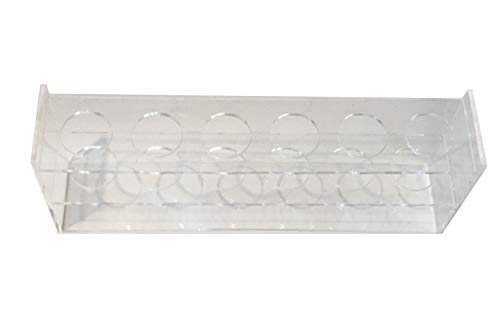 6 Hole Clear Acrylic Plastic Test Tube Bud Vase Spice Rack for Vials Bottles Toothbrush Razor Pen Display Stand
