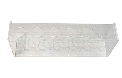 6 Hole Clear Acrylic Plastic Test Tube Bud Vase Spice Rack for Vials Bottles Toothbrush Razor Pen Display Stand