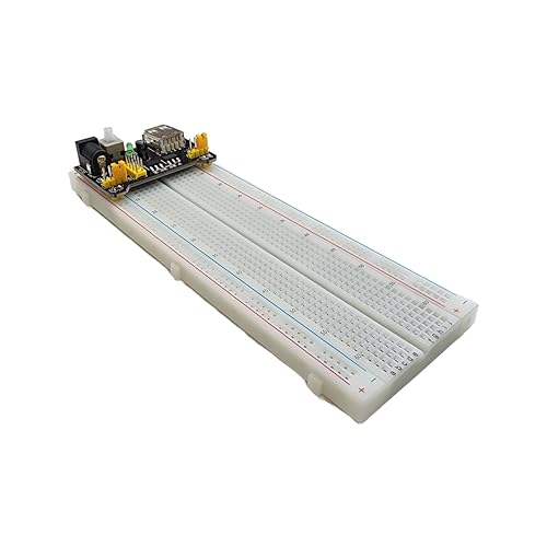 Breadboard Power Supply Module 2-Pack, 3.3V 5V Selectable Output, for Solderless Breadboard, Arduino, ESP32, ESP8266, Raspberry Pi, DIY Electronics