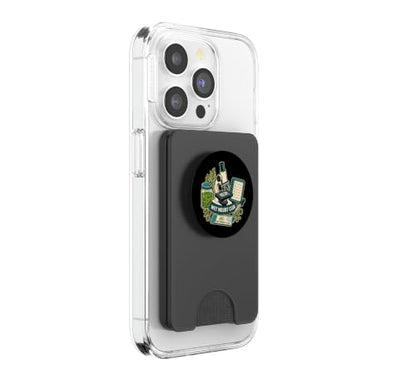 Wet Mount Club Microscopy Slide Preparation PopSockets PopWallet for MagSafe - style: Magnetic PopWallet