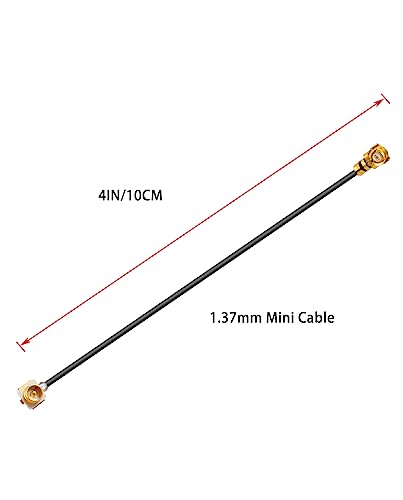 2PCS U.FL to U.FL 4" /10CM Low-Loss Extension Cable - size: 4" (10 cm)