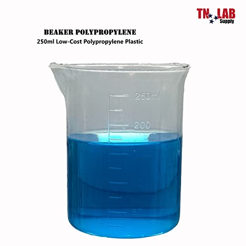 Beaker Set Low-Cost Polypropylene Plastic Set of 4 Beakers (50-100-250-500)