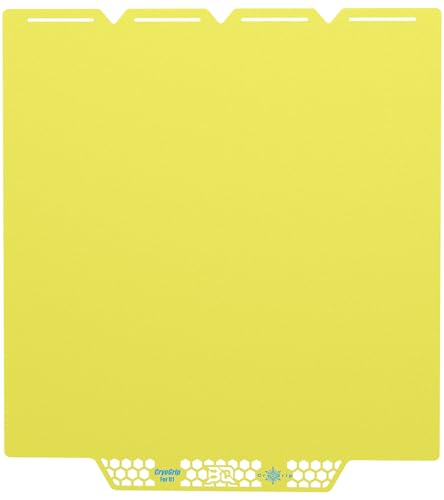 BIQU CryoGrip Pro Glacier Yellow Compatible with Snapmaker U1 3D Printer 276x304.5mm Panda Build Plate Double Sided Upgrade Plate Removable Surface Platform - color: Glacier-Yellow, size: Snapmaker-U1