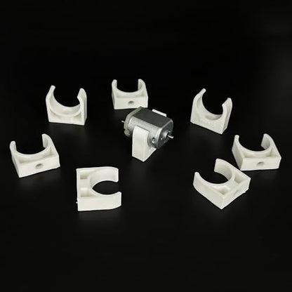 15PCS Toy Motor Plastic Base Mounting Bracket Holder Motor Mounting Fixing Seat for DIY Toy Car Motor Parts (25mm Diameter) - style: 25mm Diameter