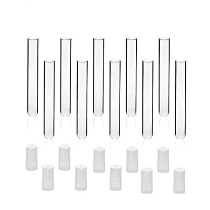 ULAB Scientific Glass Test Tubes with Autoclavable Caps, Vol.16ml, 16x150mm, Medium Borosilicate Glass Material, Pack of 20, UTT1010 - style: Vol.16ml with Autoclavable Caps, 20pcs