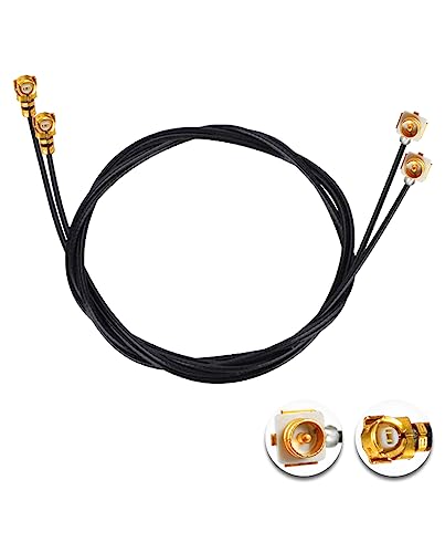 2PCS U.F.L1 Male to U.F.L1 Female Cable 20" /50CM 1.37mm Low-Loss Extension Cable - size: 20" (50 cm)