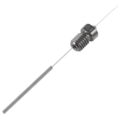 Aokin 3 Pcs 0.2mm Hardened Steel Nozzles Extruder Nozzles 3D Printer Nozzles for E3D V5 V6 and 3 Pcs 0.15mm Stainless Steel Nozzle Cleaning Needles for 1.75mm Filament 3D Printer with Wrench - color: 0.2mm