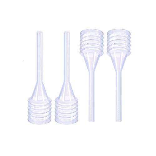 50Pcs 4ml Clear Plastic Transfer Pipettes Accordion Style Liquid Eye Dropper Squeeze Transfer Pipettes for Essential Oils Perfume Dispense Pipettes