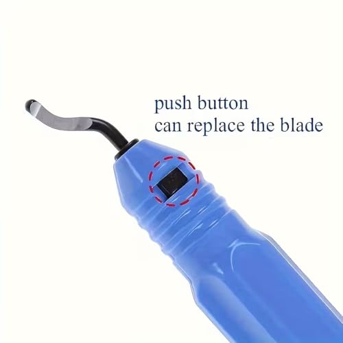 1Pc Blue Stainless Steel NB1100 Deburring Tool Kit Precision Edge Burr Removal on Copper,Iron, Brass,and PVC Plumbing Pipes,3D Printing Plastics,Resin Art,Metal Work,Deburring Cutters Cutting Tools