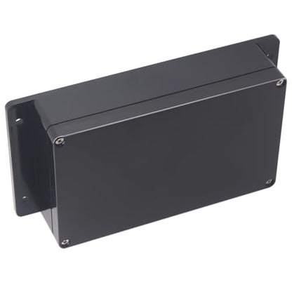 Project Box IP65 Waterproof Junction Box ABS Plastic Electrical Boxes DIY Electronic Project Case Power Enclosure with Fixed Ear 7.87x4.72x2.2 inch (200 x 120 x56 mm) - color: Black, size: 7.87"x4.72"x2.2"