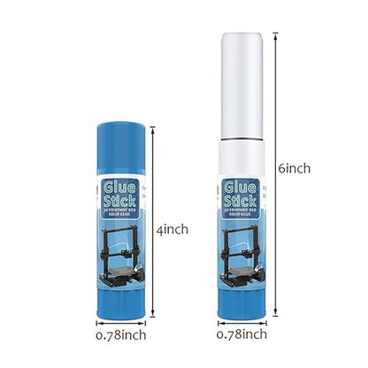 3D Printer Glue Stick – PVP Solid Glue for Heat Bed, Prevents Warping, Easy Release & Washable, Compatible with PLA,ABS,HIPS,PET,ASA Filaments, and Various Build Plates (Blue) - color: Blue