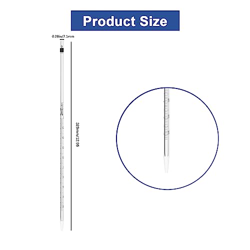 ONiLAB 2mL Glass Graduated Pipettes, 10 Pcs, ±0.025mL Tolerance - style: 2ml