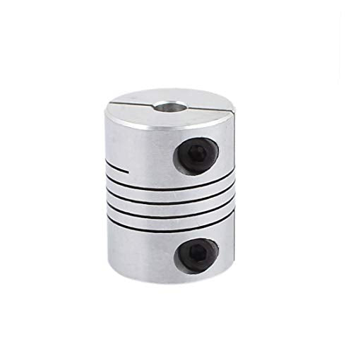 5mm to 6mm Shaft Coupling 25mm Length 20mm Diameter Stepper Motor Coupler Aluminum Alloy Joint Connector for 3D Printer CNC Machine DIY Encoder(Pack of 2