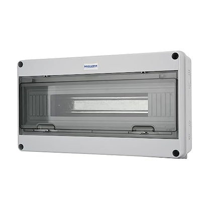 MOLLOM 18 Way Circuit Breaker MCB Distribution Protection Box - color: HT, size: 18Way | 370x110x210 MM