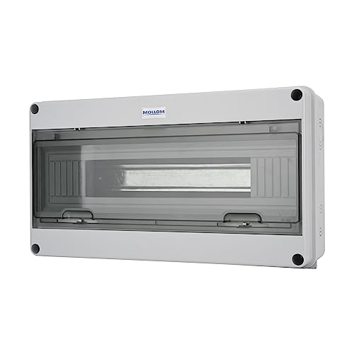 MOLLOM 18 Way Circuit Breaker MCB Distribution Protection Box - color: HT, size: 18Way | 370x110x210 MM