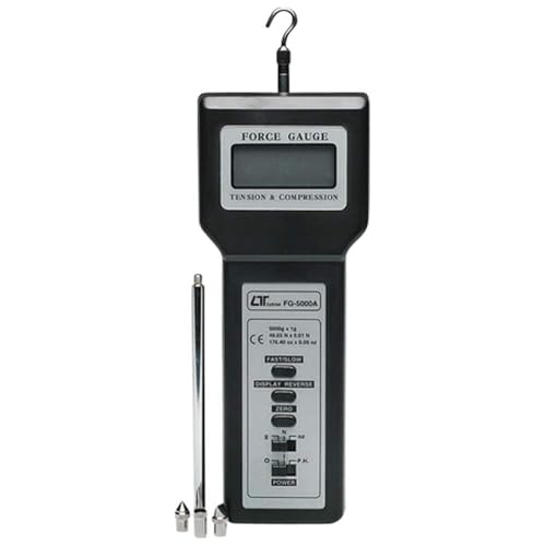 Electronic Digital Force Gauge (Range: 5000 g | 176.40 oz | 49.03 Newton) | Push Pull Force Gauge for Tension & Compression Capability | Model: FG-5000A