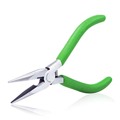 SPEEDWOX 5 Inch Long Nose Pliers with Cutter and Chain Nose Pliers for Jewelry Making - style: Long Nose Pliers Smooth Jaw