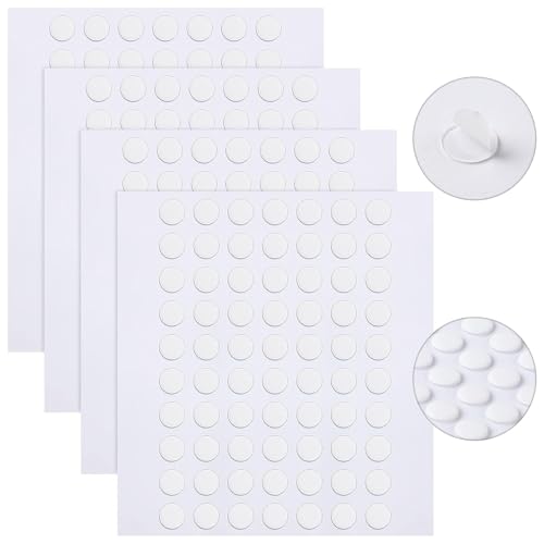 JANYUN 280 Pcs Small Sticky Dots Stickers Round Putty Clear Sticky Tack - size: 6mm Round 280pcs