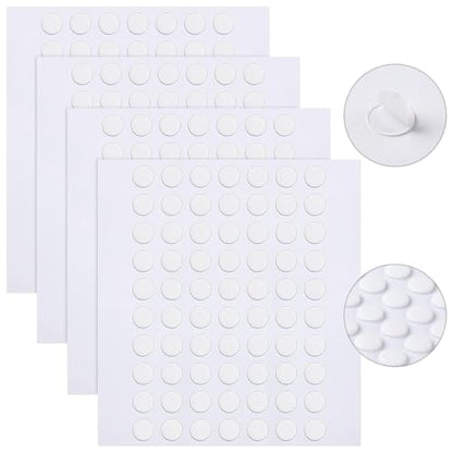 JANYUN 280 Pcs Small Sticky Dots Stickers Round Putty Clear Sticky Tack - size: 6mm Round 280pcs
