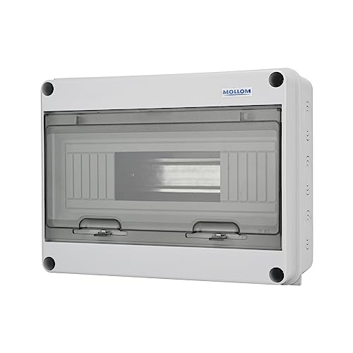 MOLLOM 12 Way Circuit Breaker MCB Distribution Protection Box - color: HT, size: 12Way | 260x110x200 MM