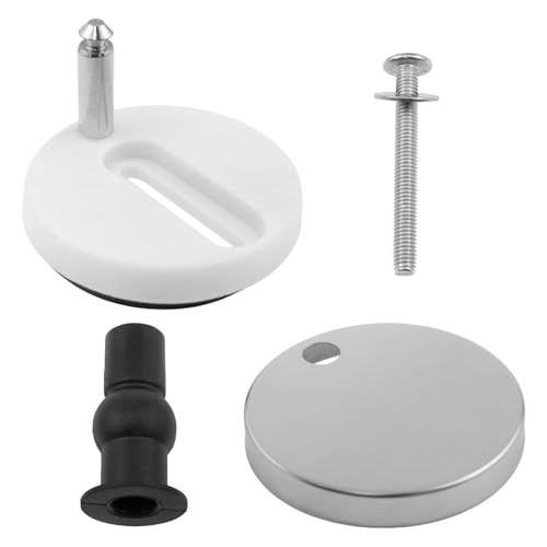 2 Sets Toilet Seat Hinges,Top Fix Hardware for 14 to 19 mm Holes - size: 61.6mm/2.42inch