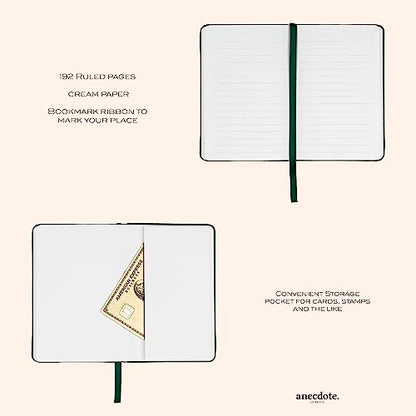 Anecdote Journal Notebook (5.5"x3.5" Pocket Size) 192 Lined Pages Hardcover - color: Blossom Pink, size: 2-Pack (5.5" x 3.5")