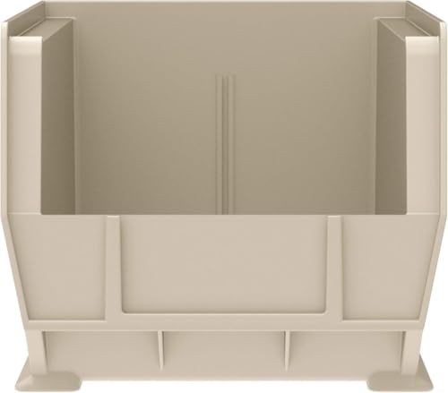 Akro-Mils 30240 AkroBins Plastic Storage Bins, 15"x8"x7", Stone, 12-Pack - color: stone