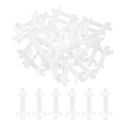 PATIKIL 60PCS PCB Board Isolation Column, Nylon Reverse Locking Circuit Board Clips Standoff Double Head Insulation Bracket Support Height 19mm /0.75" - size: 19mm /0.75"