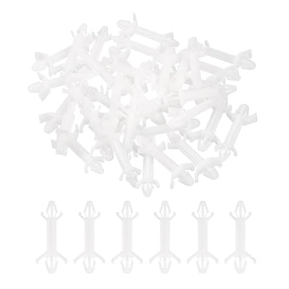PATIKIL 60PCS PCB Board Isolation Column, Nylon Reverse Locking Circuit Board Clips Standoff Double Head Insulation Bracket Support Height 19mm /0.75" - size: 19mm /0.75"