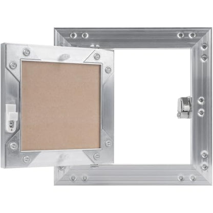 6" x 6" Drywall Access Panel – Aluminum Frame Gypsum Hatch Access Panel for Drywall - Ceiling Inspection Door – Wall Access Panel for Plumbing, Electrical, Utility & Ventilation Access - size: 6 x 6