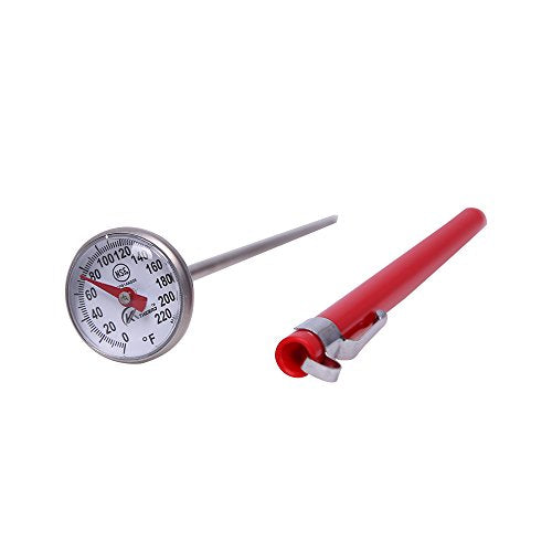 KT THERMO Instant Read 1-Inch Dial Thermometer,Best for The Coffee Drinks,Chocolate Milk Foam - size: 1-PACK