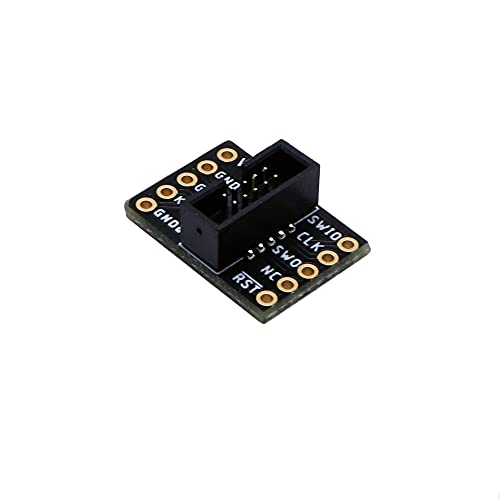 Treedix 2pcs JTAG Breakout Board Adapter Converter SWD Breakout Jtag Debug Board with 2 Row 1.27mm Pitch 10pins Female to Female IDC Connector Flat Flexible Gray Ribbon Jumper Cable 200mm for J-Link