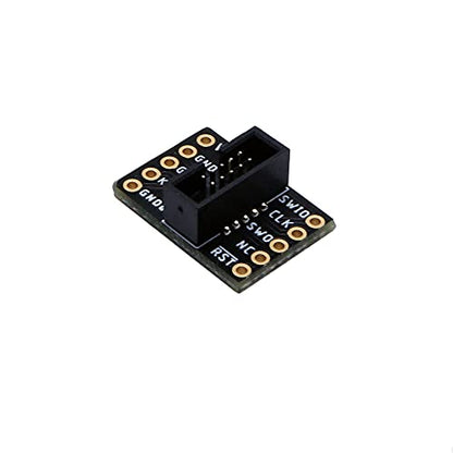 Treedix 2pcs JTAG Breakout Board Adapter Converter SWD Breakout Jtag Debug Board with 2 Row 1.27mm Pitch 10pins Female to Female IDC Connector Flat Flexible Gray Ribbon Jumper Cable 200mm for J-Link