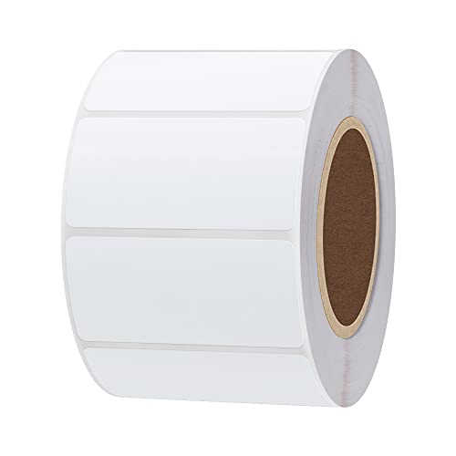 Thermal Label 2x1 Sticker Direct Thermal Labels Self-Adhesive Thermal Paper Roll 1000 pcs, White - color: White