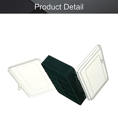 Utoolmart Tool Box,PP Compartment Storage Box,Organizer and Storage for Tools,Parts,Toys, Art,Translucent 6.3 x 1.7 inches 4 Pcs - size: G160 4pcs