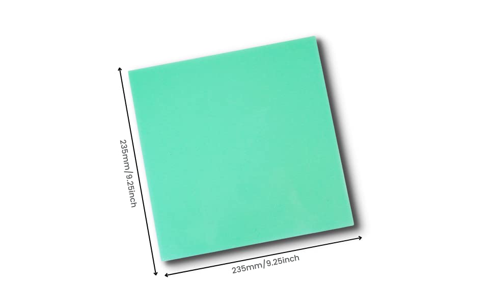 G10 3D Printer Build Surface Plate 235, 250, 310, 370 - Ender 3 CR10 Prusa High Temp Upgrade Semi Flexible Fiberglass Garolite Nylon PETG ABS PLA TPU PEEK PEKK ULTEM CF VAAPR (250x208mm, New) - size: 250x208mm, style: New
